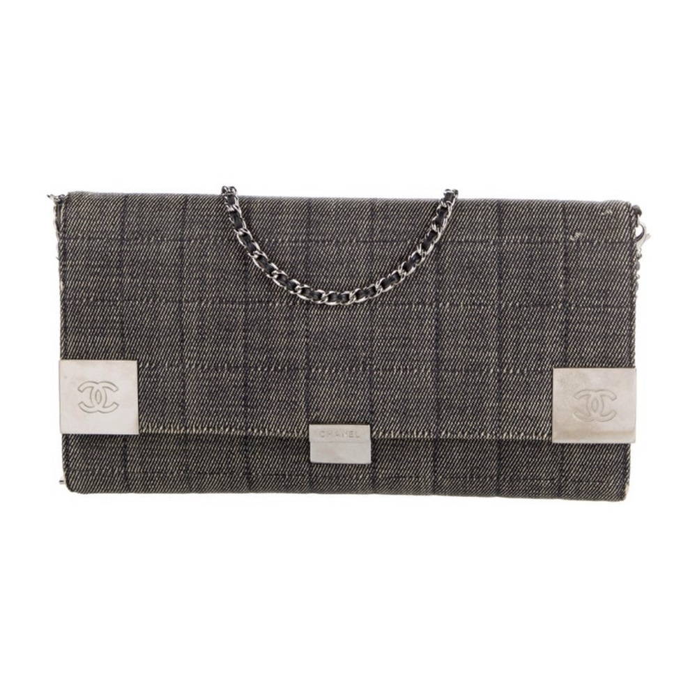 CHANEL Gray Crossbody Bag